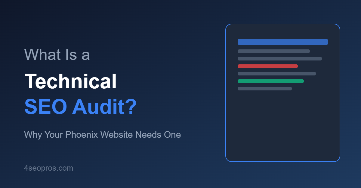 Technical SEO Audit Phoenix